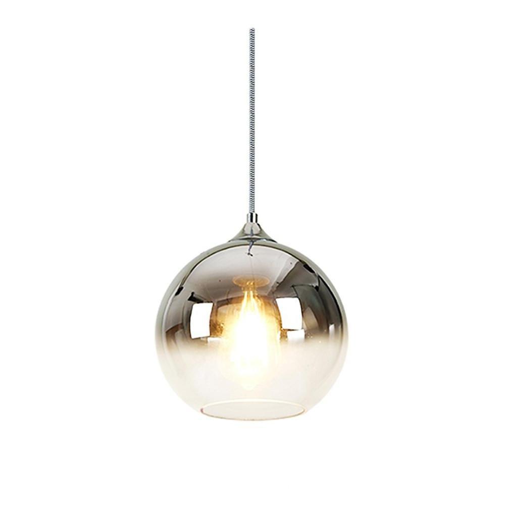 Gradient Color Glass Globe Pendant Light