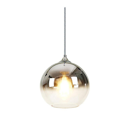 Gradient Color Glass Globe Pendant Light