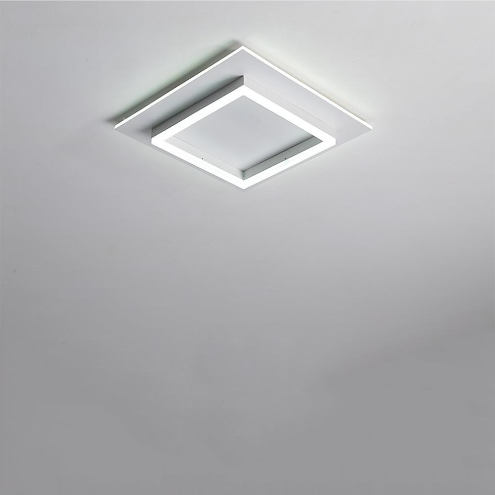 Two Square Shaped Modern LED Flush Mount Ceiling Light – Bedroom