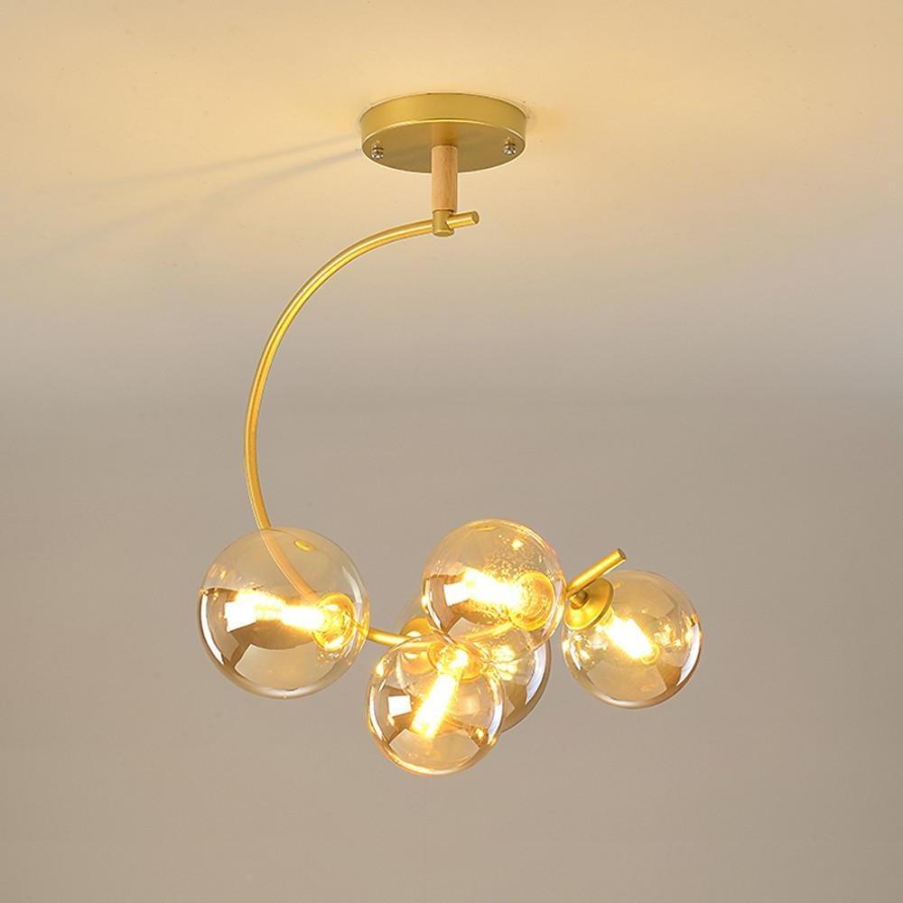 Nordic Style 5-Light Cluster Globe Chandelier