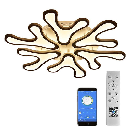 Creative Flower Dimmable LED Nordic Flush Mount Ceiling Light