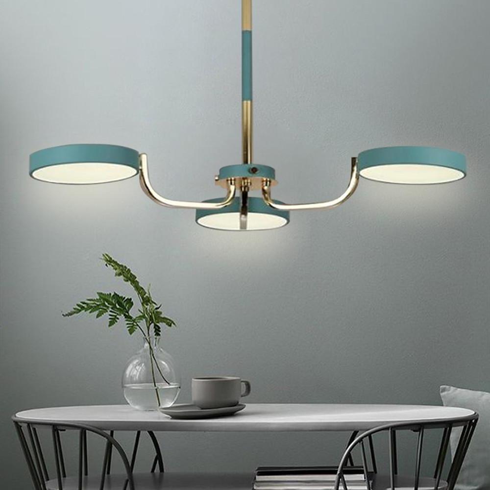 3 Lights Circular LED Modern Chandelier Kitchen Pendant Lighting