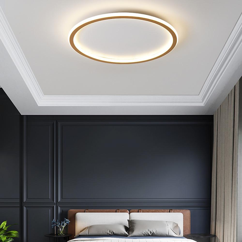 Minimalist Square and Circular Dimmable LED Flush Mount Ceiling Light