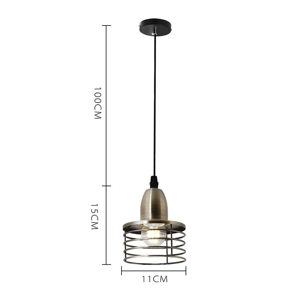 Spring Lampshade Vintage Country Pendant Light