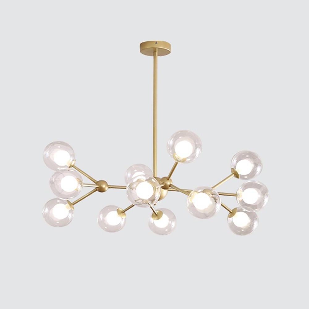 Modern Sputnik Bubble Chandelier with 12 LED Bulbs