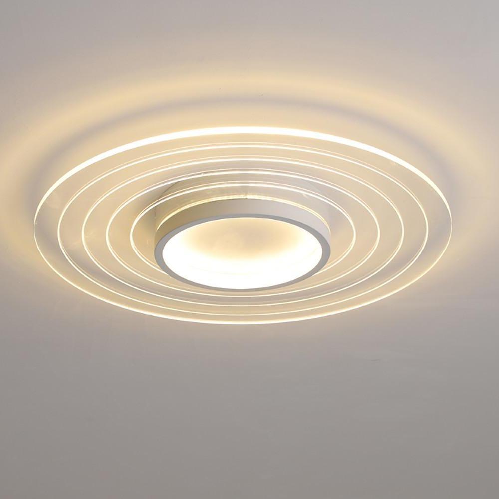 Multiple Circles Dimmable LED Modern Flush Mount Ceiling Light