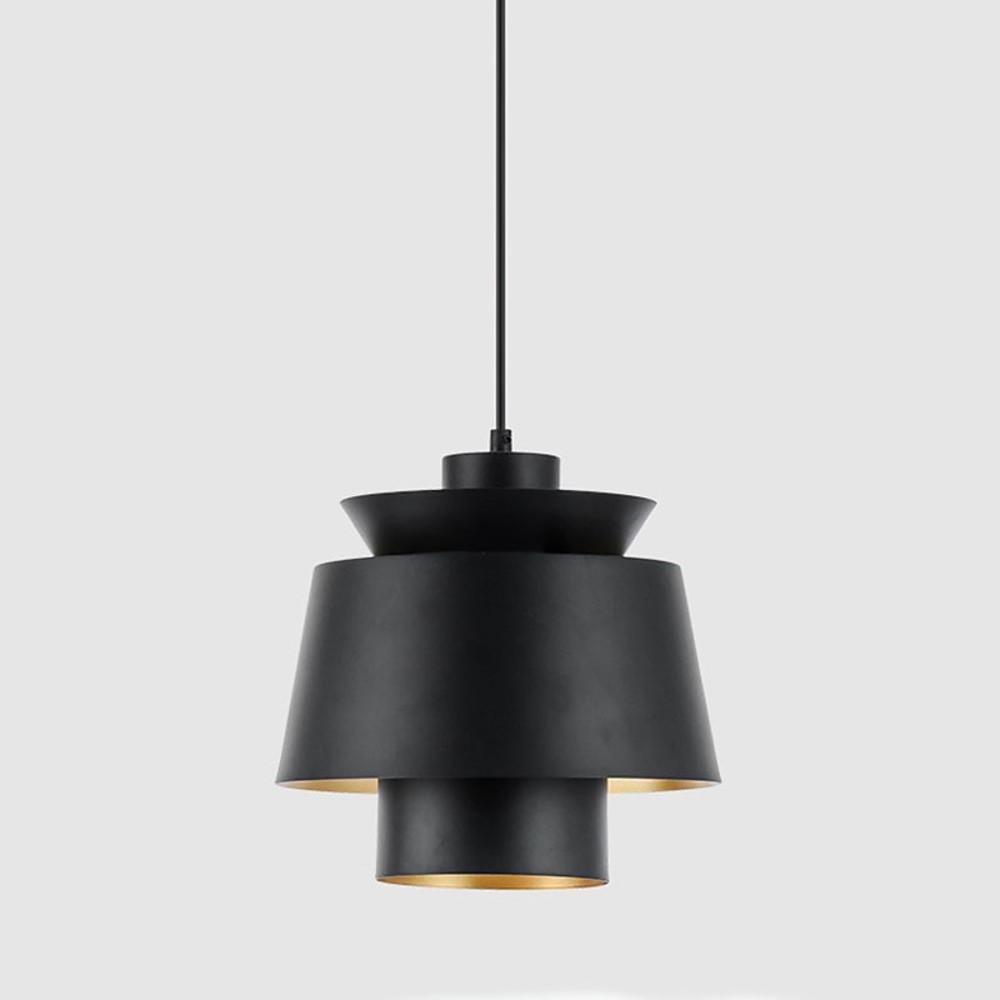 Creative Cylindrical Electroplated Metal LED Modern Pendant Light
