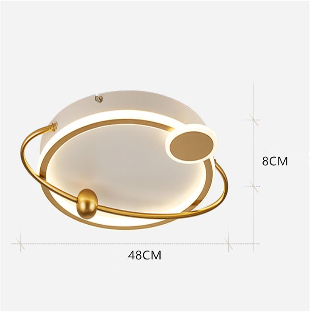 Oval Shaped Bedroom Flush Mount Unique LED Ceiling Light