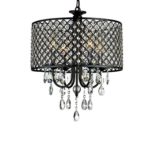 Electroplated Metal Crystal LED Country Chandelier – Kitchen Pendant Light