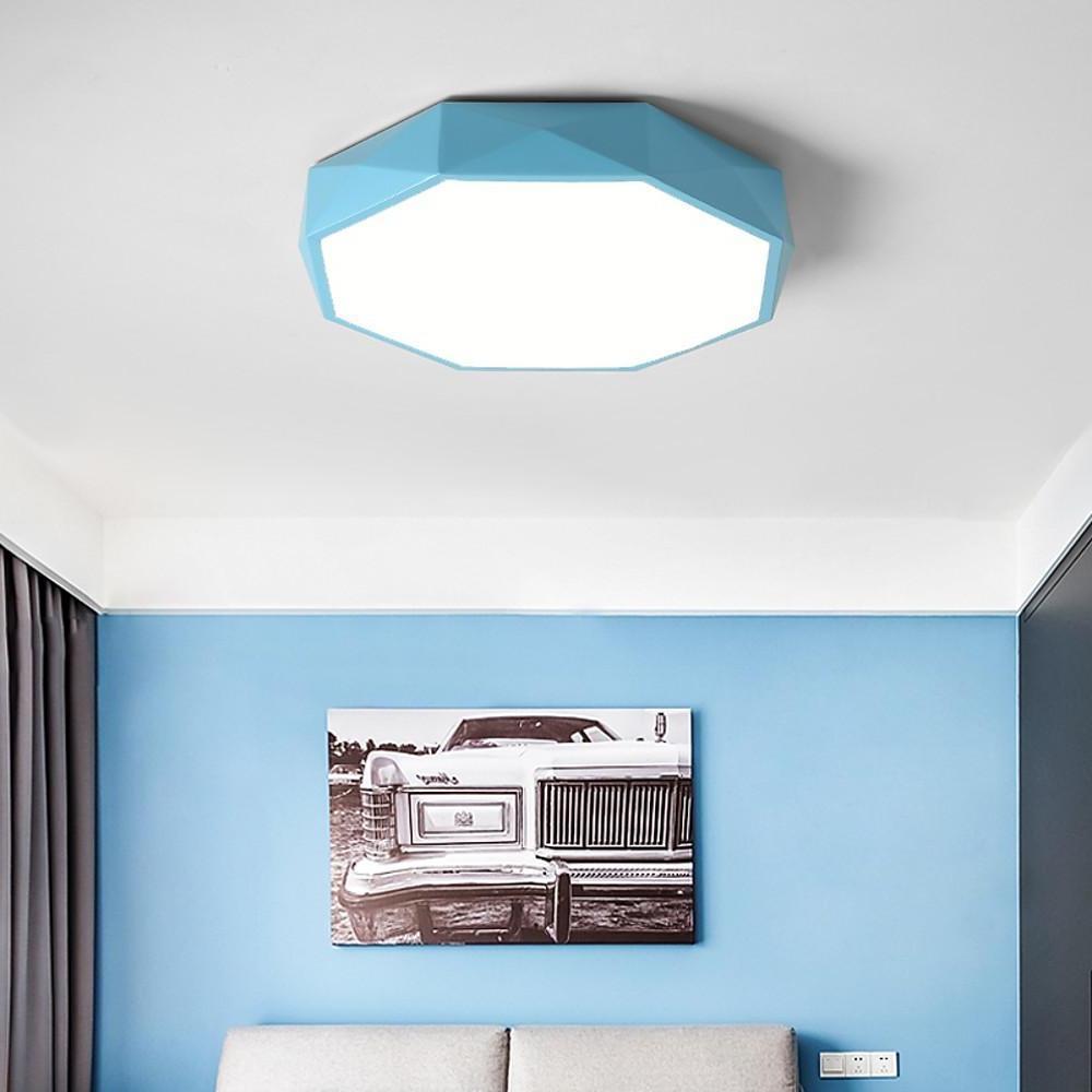 Octagonal Bedroom – LED Flush Mount Ceiling Light for Kids and Modern Homes