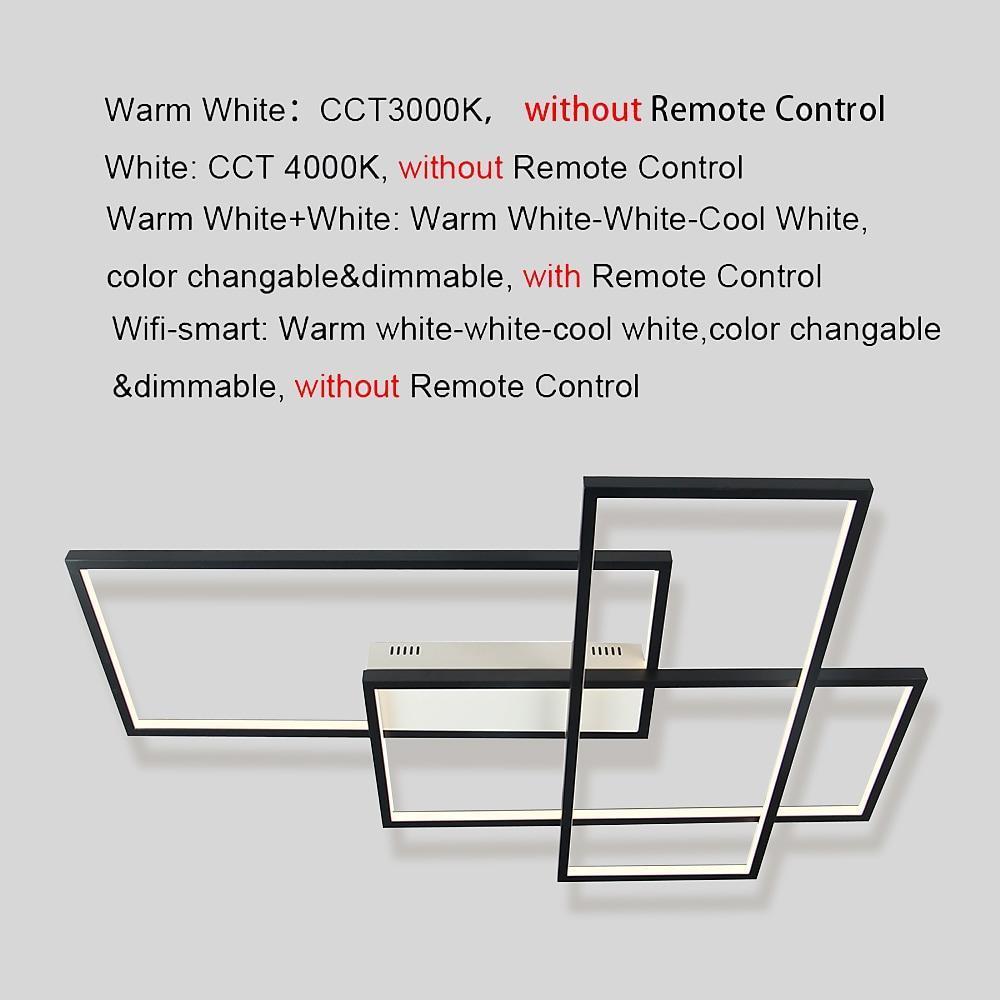Rectangular Hybrid Modern Flush Mount LED Ceiling Light – 3-Tier Contemporary Design