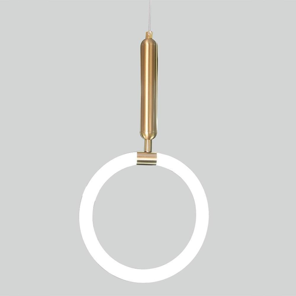 Circle Cylinder Metal Silica Gel LED Island Pendant Light