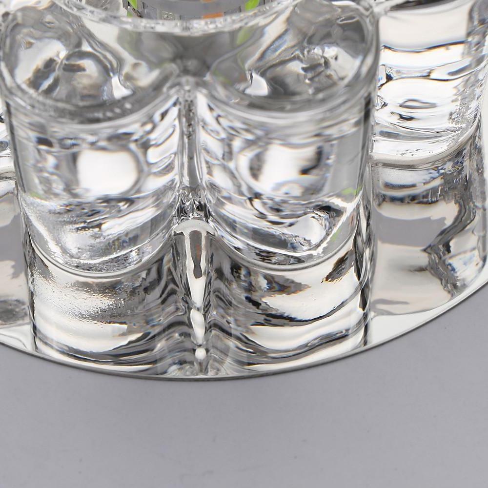 Electroplated Metal Crystal Flower Multi-Color LED Modern Ceiling Light