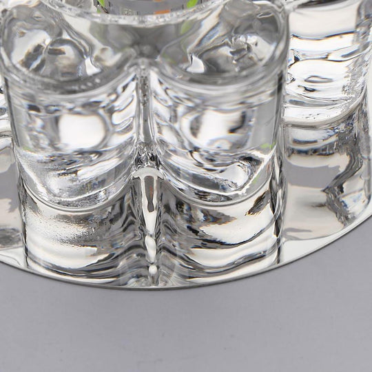 Electroplated Metal Crystal Flower Multi-Color LED Modern Ceiling Light