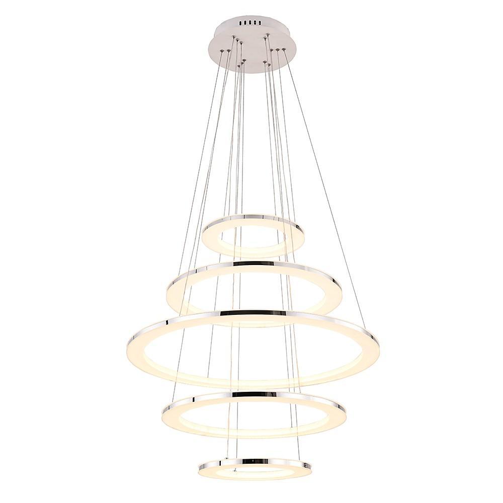 Adjustable Contemporary 5-Tier LED Modern Pendant Chandelier