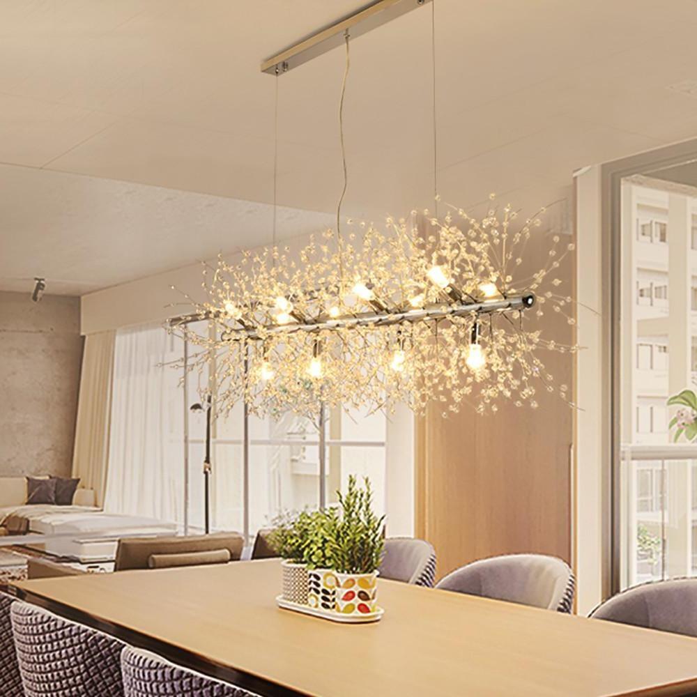 Dazzling Crystal LED Modern Chandelier – Pendant Hanging Lamp