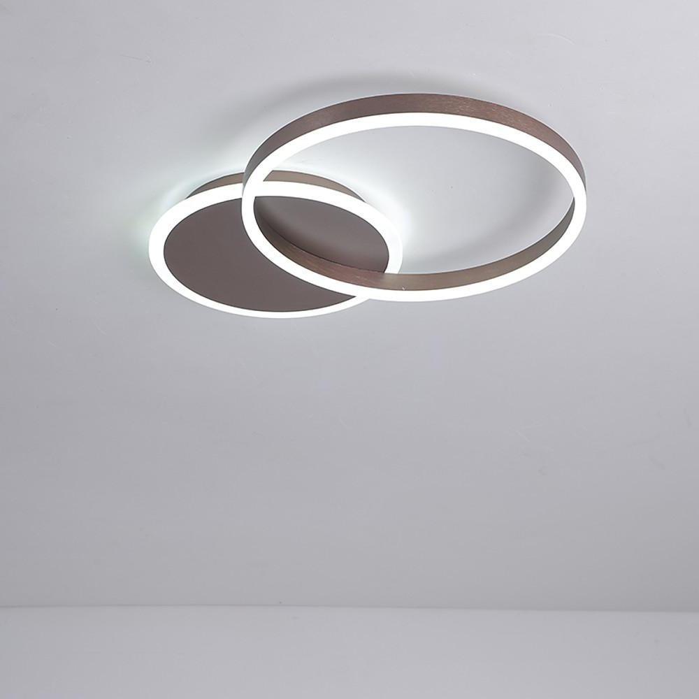 2 Circles Dimmable LED Modern Flush Mount Ceiling Light Fixture