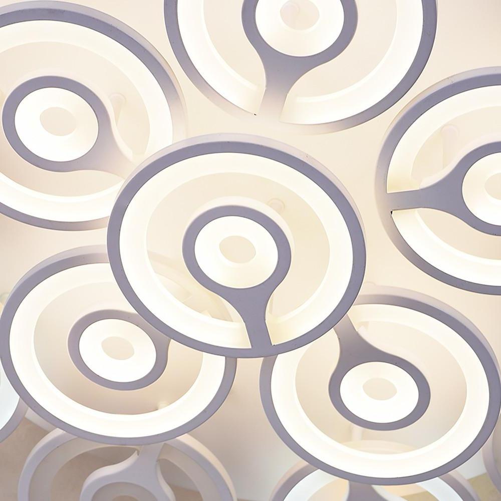 Round Flower Shaped LED Modern Flush Mount Ceiling Light