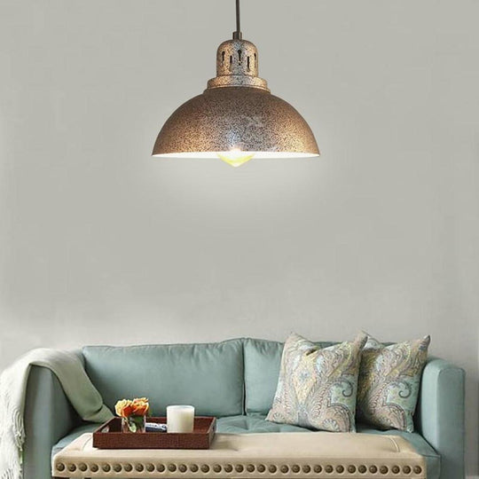 Semi Spherical Metal LED Vintage Pendant Lighting Island Light