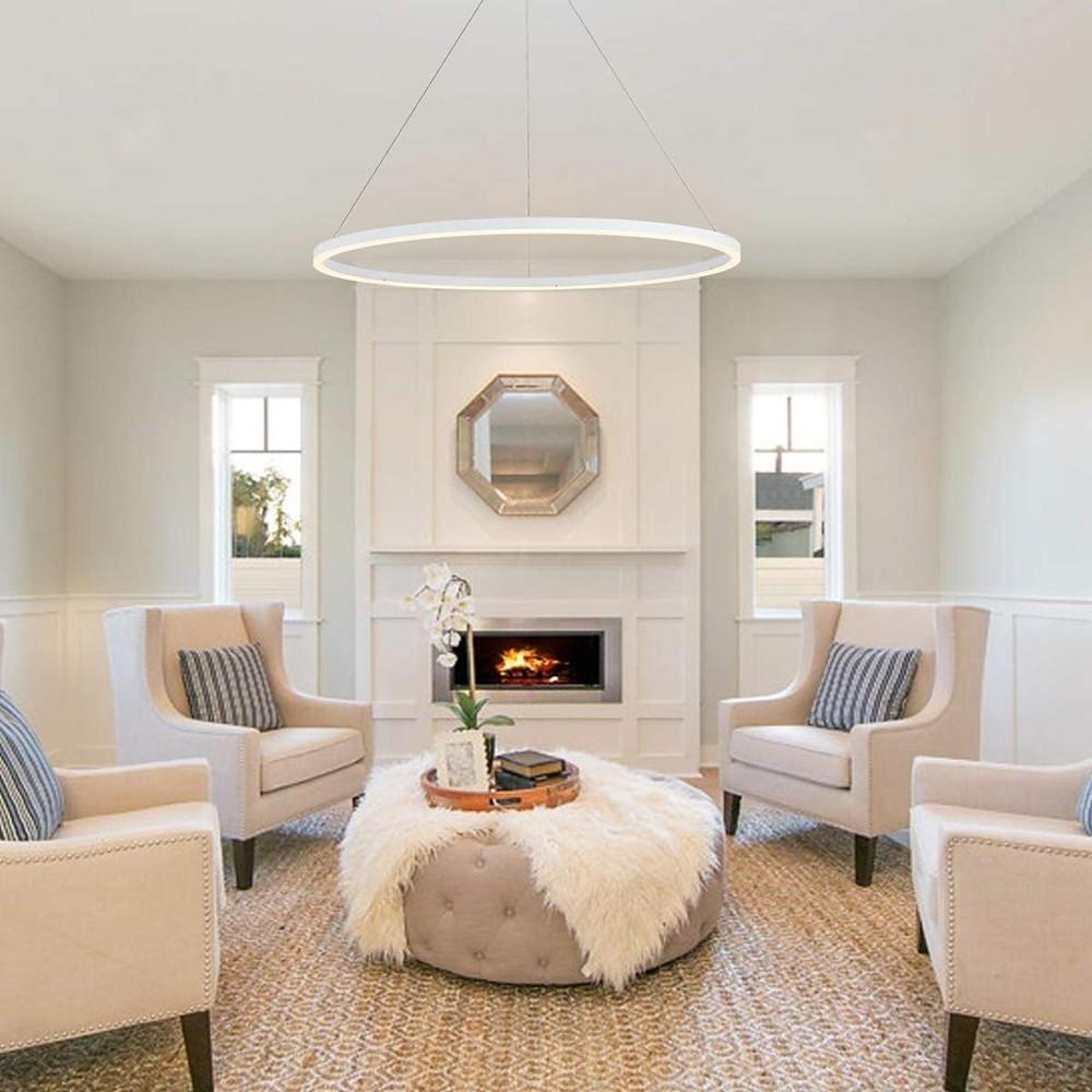 Circle LED Modern Chandelier Pendant Light