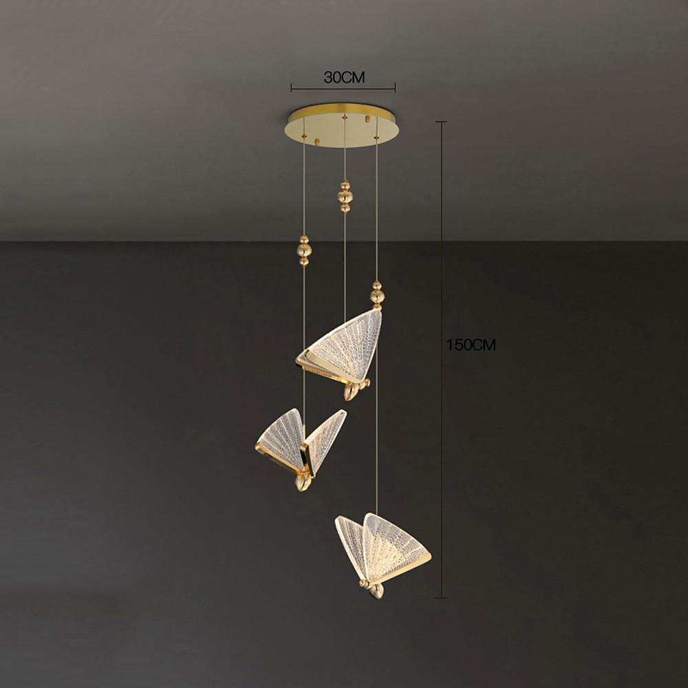 Butterfly Shaped Coastal LED Pendant Light
