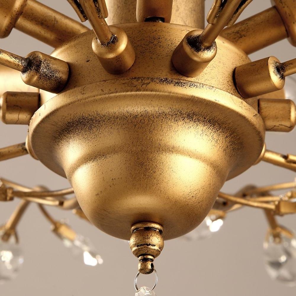 Unique Contemporary Crystal Flower Chandelier for Living Room