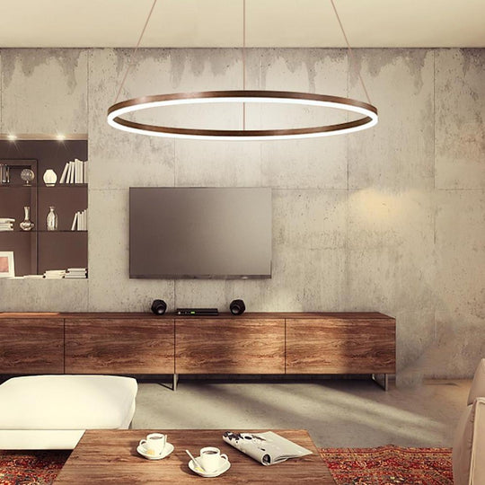 Circle LED Modern Chandelier Pendant Light