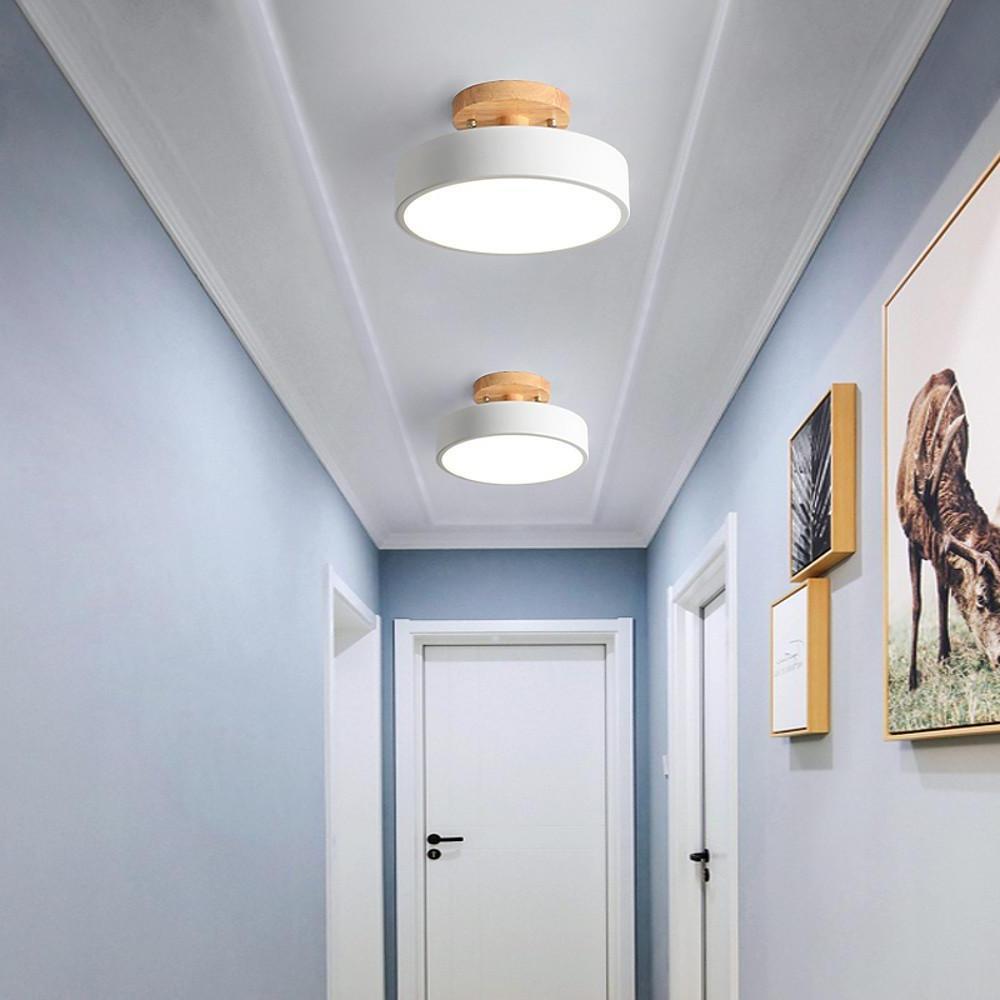 Round Shapes 3-Step Dimming LED Modern Flush Mount Ceiling Light
