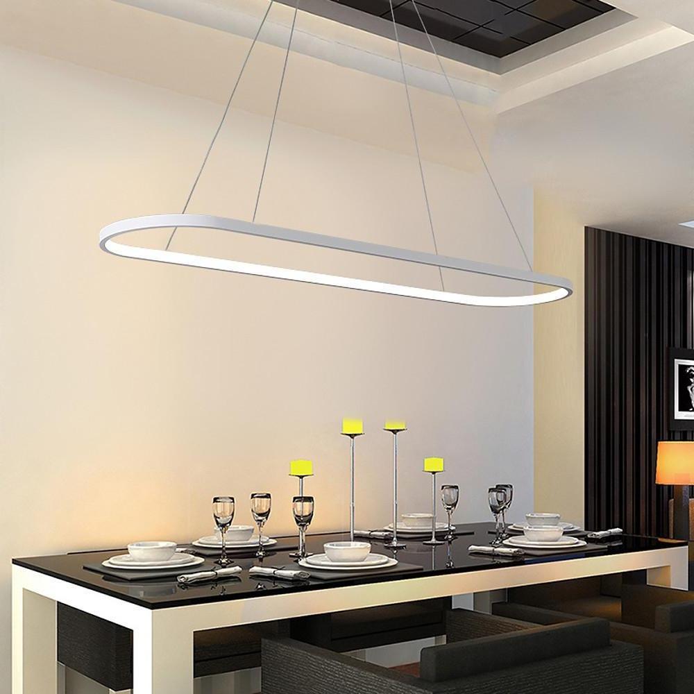 Rounded Rectangle LED Pendant Light for Kitchen