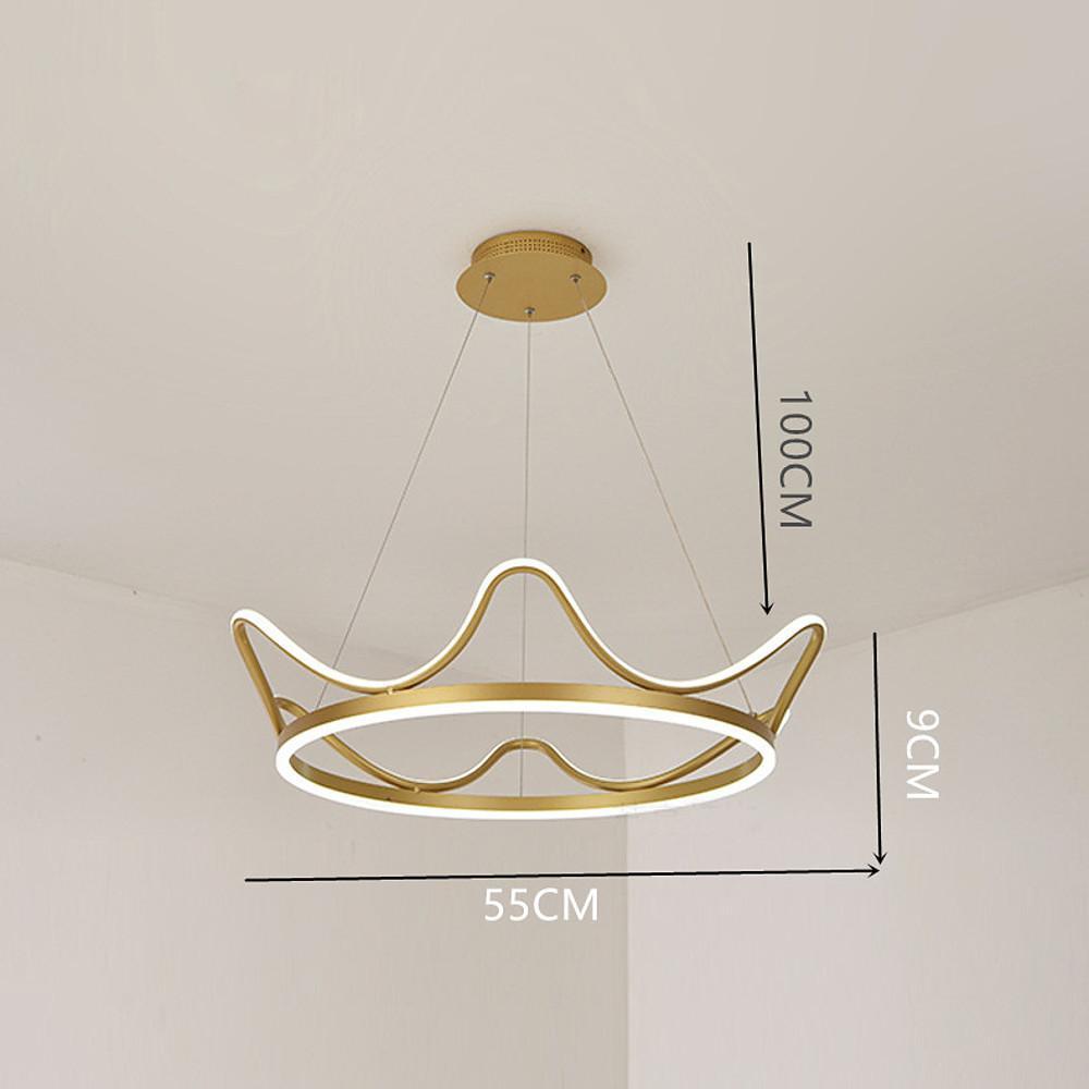 Crown Shaped LED Modern Dining Room Chandelier