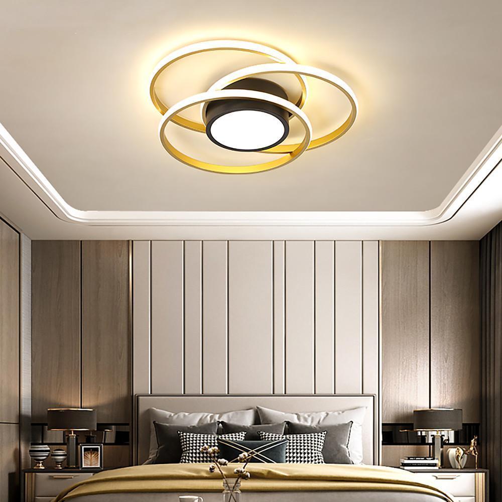 Multiple Circles Abstract Modern LED Flush Mount Ceiling Light