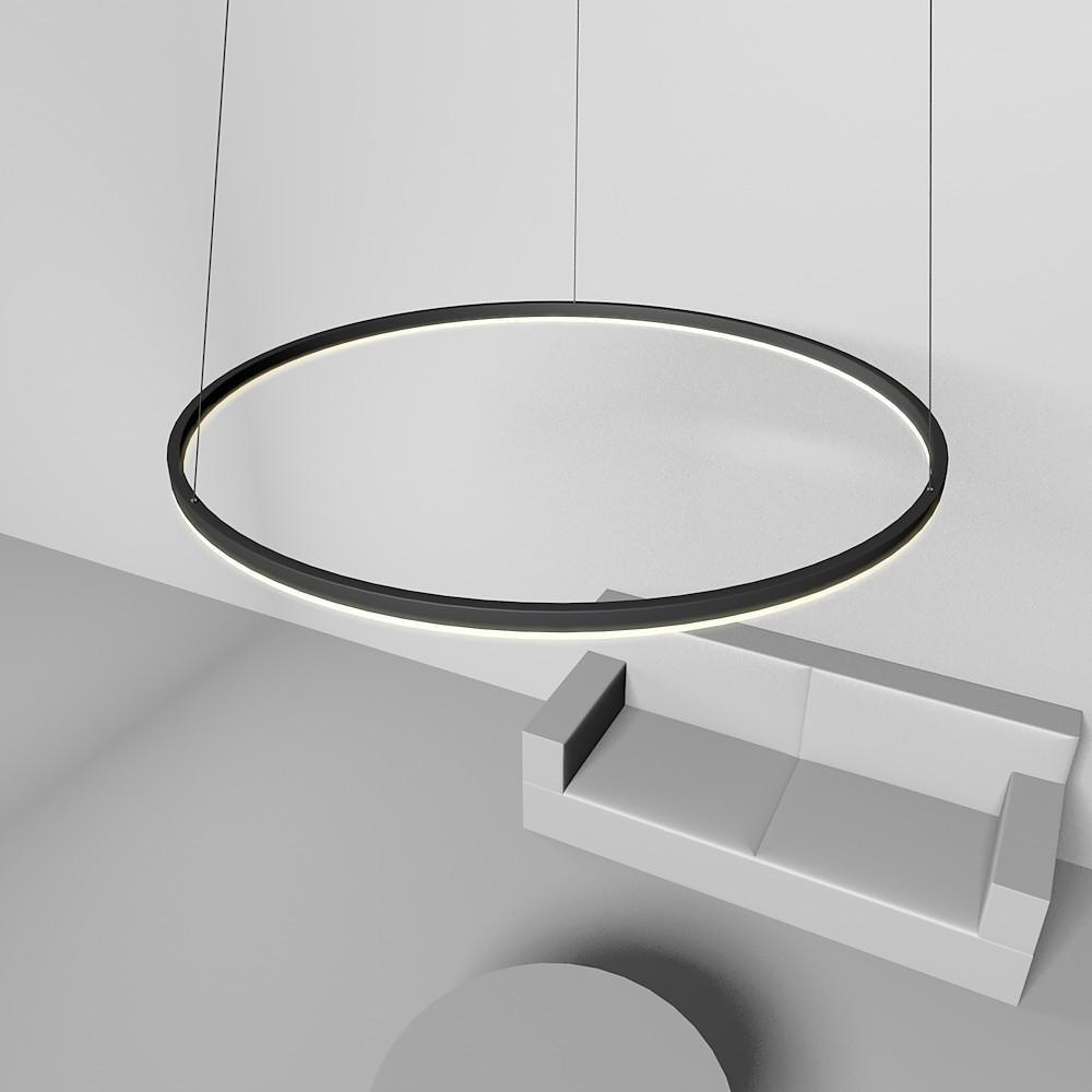 Geometric Slimline Circular Chandeliers Entry Light Dimmable Ceiling Light