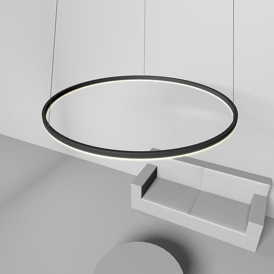 Geometric Slimline Circular Chandeliers Entry Light Dimmable Ceiling Light