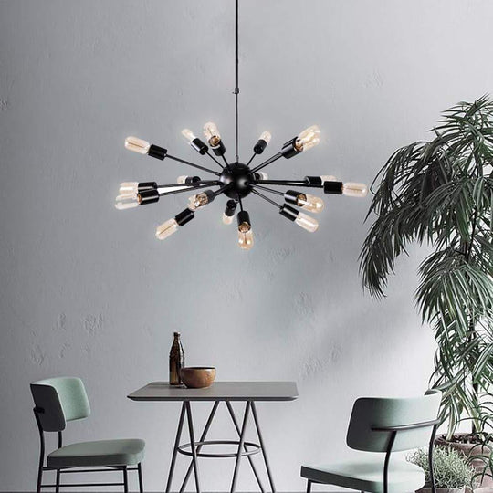 Cluster Sputnik Chandelier – Mid-Century 18-Bulb Design