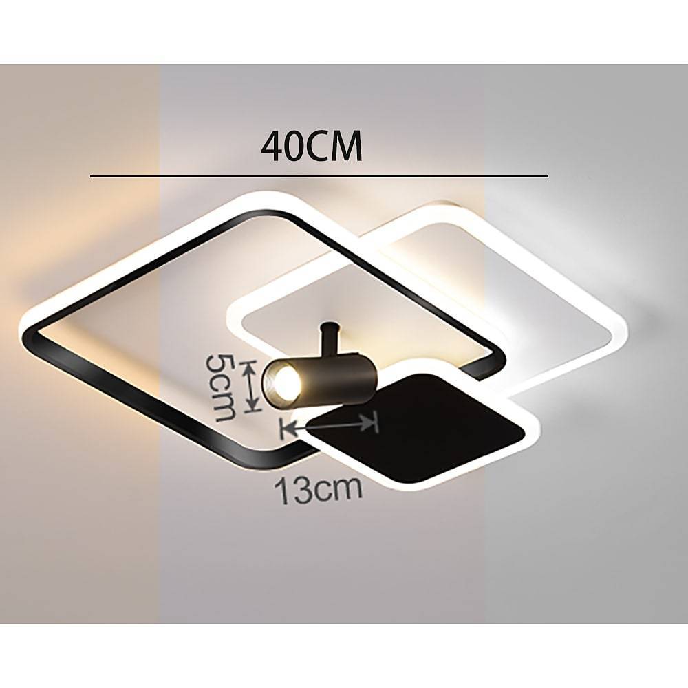 3 Square Metal LED Flush Mount Ceiling Light