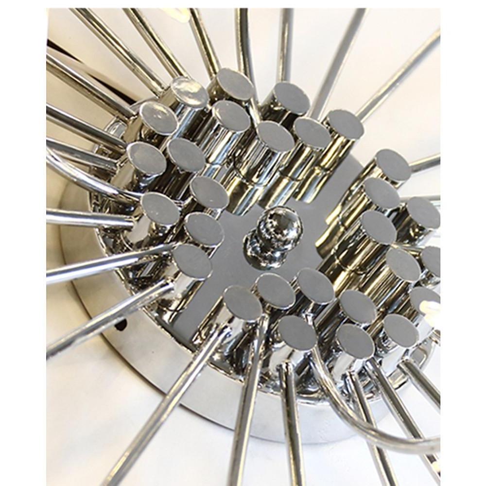 7" Galaxy Inspired Modern Mini Style Metal Chrome Chandelier with 10 LED Lights