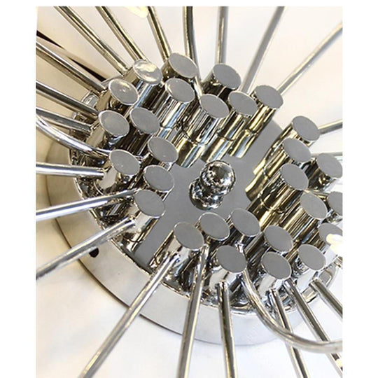 7" Galaxy Inspired Modern Mini Style Metal Chrome Chandelier with 10 LED Lights