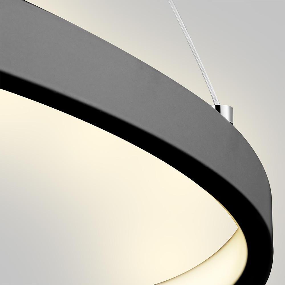Round Geometric 30 W Single-Ring Integrated LED Pendant – Modern & Dimmable