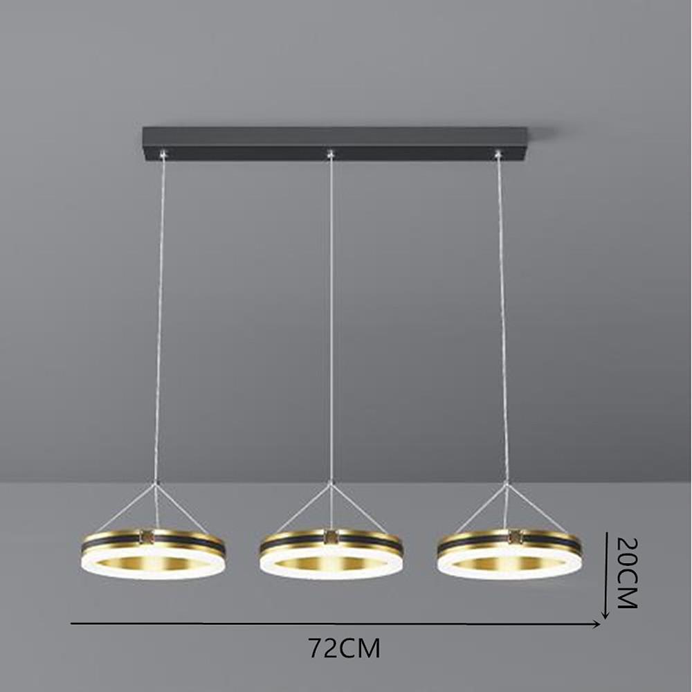 3 Circles Dimmable LED Modern Chandelier
