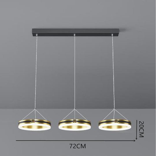 3 Circles Dimmable LED Modern Chandelier