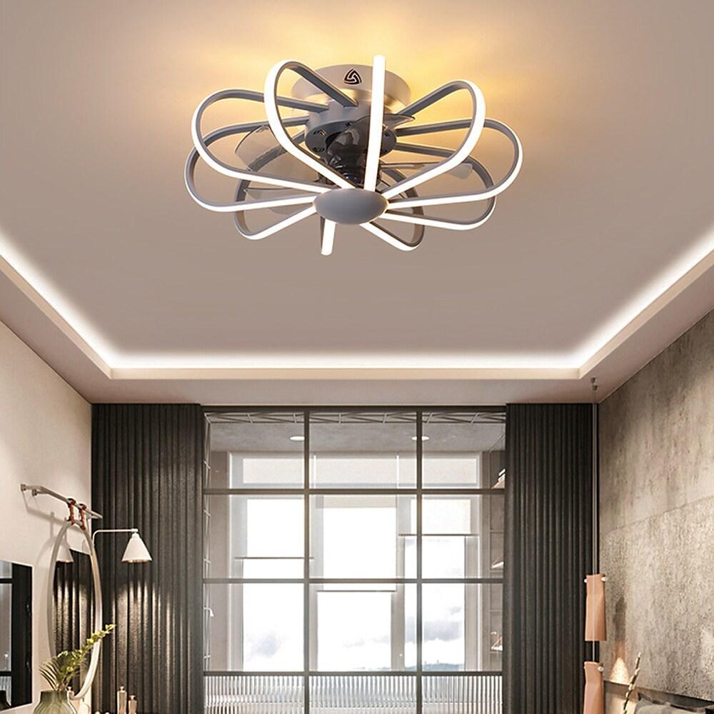 5 Blade Modern Ceiling Fan with Surround LED Light