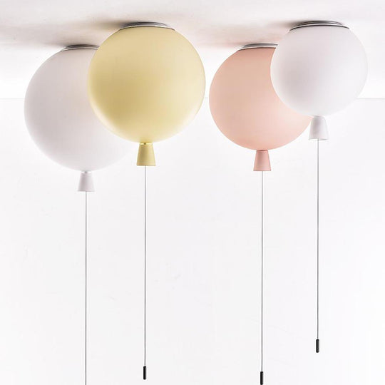 Acrylic Airballoon Shaped LED Flush Mount Ceiling Light