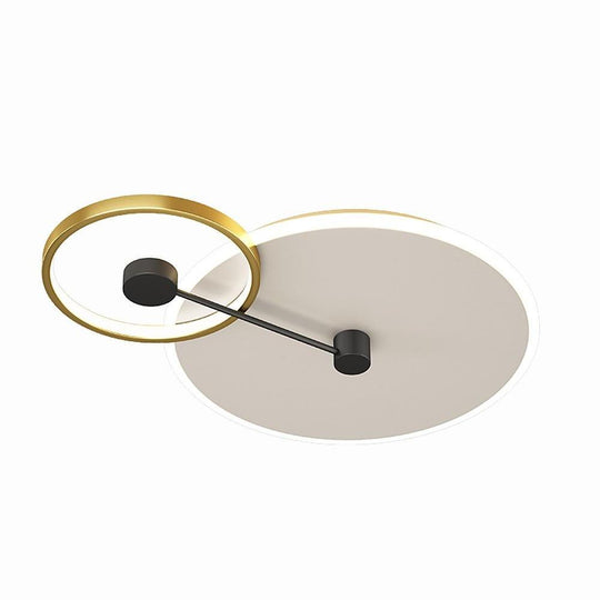 Geometrical Circles Dimmable LED Modern Flush Mount Ceiling Light