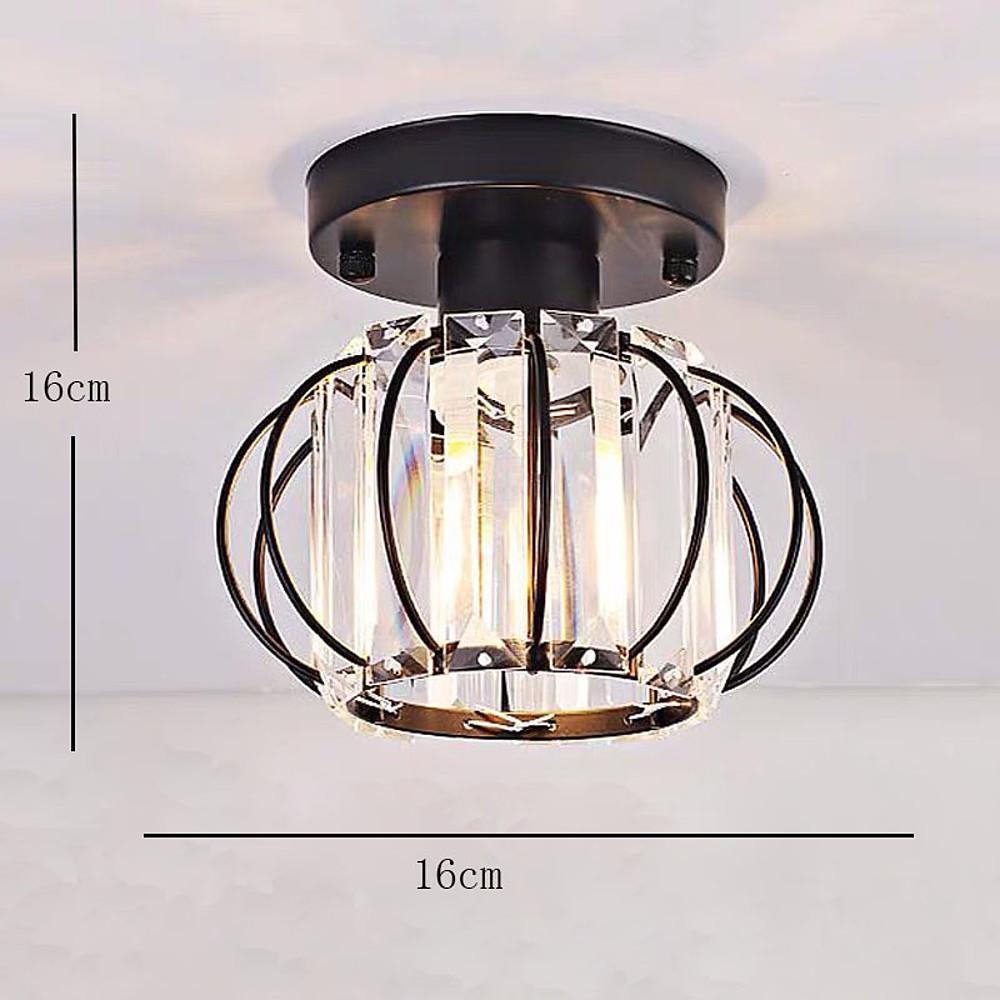 Multiple Oval LED Flush Mount Ceiling Light – Crystal & Metal