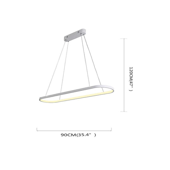 Linear Rectangle Chandelier – LED Dining Room Chandeliers