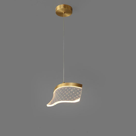 Uneven Copper Acrylic Pendant Light for Kitchen Island
