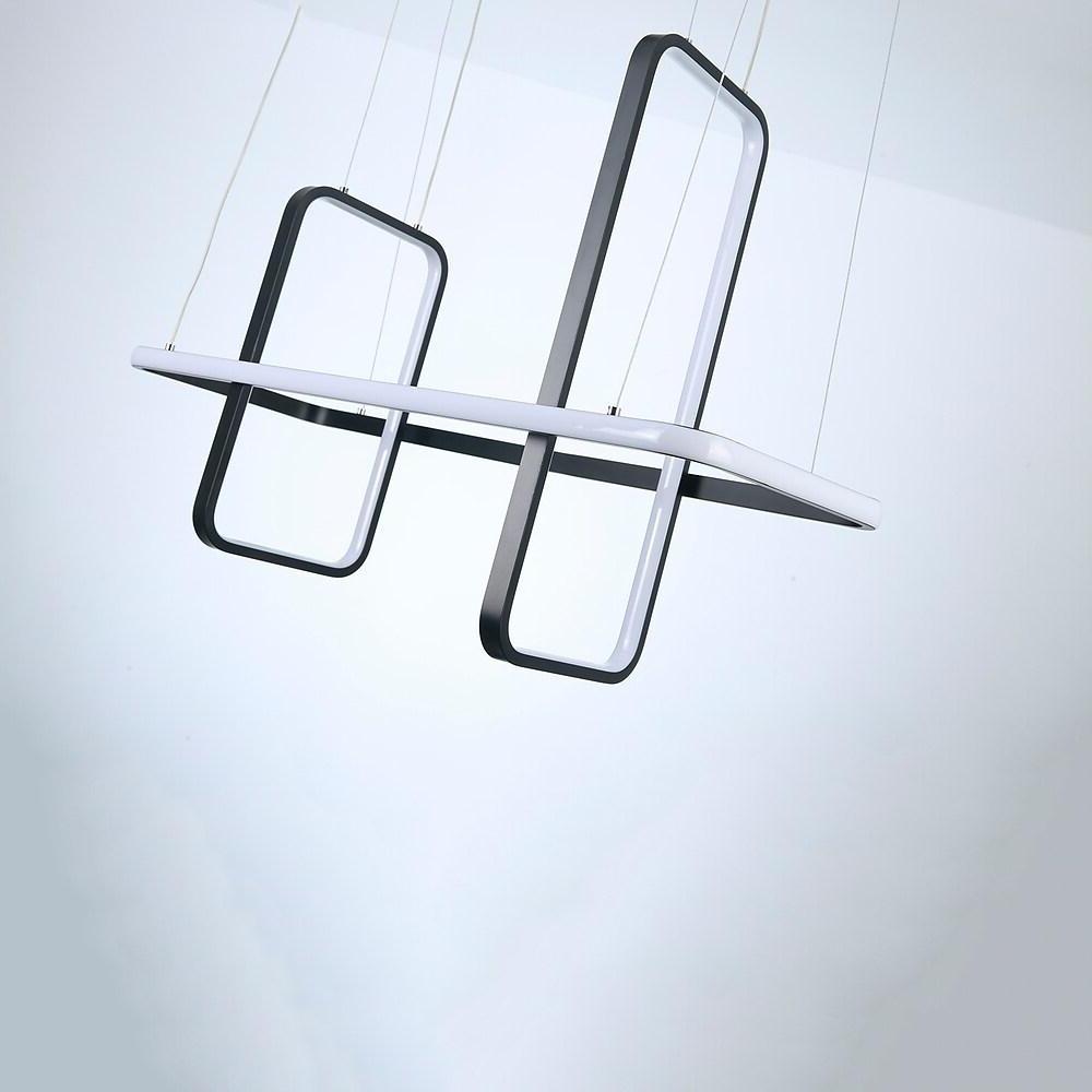 Rectangular LED Modern Chandelier Pendant Light Hanging Ceiling Light