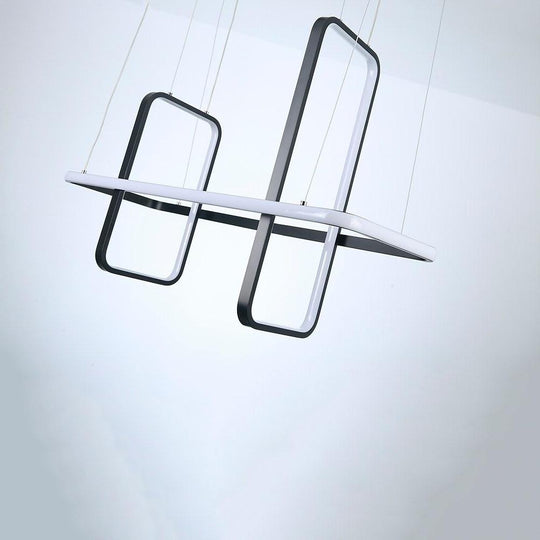 Rectangular LED Modern Chandelier Pendant Light Hanging Ceiling Light