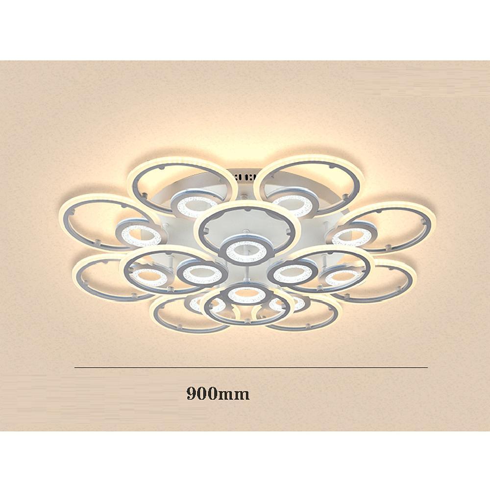 Ring Display Metal Geometric LED Flush Mount Ceiling Light