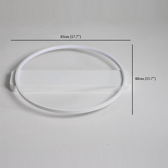 Circle Rectangle Combined LED Modern Flush Mount Ceiling Light